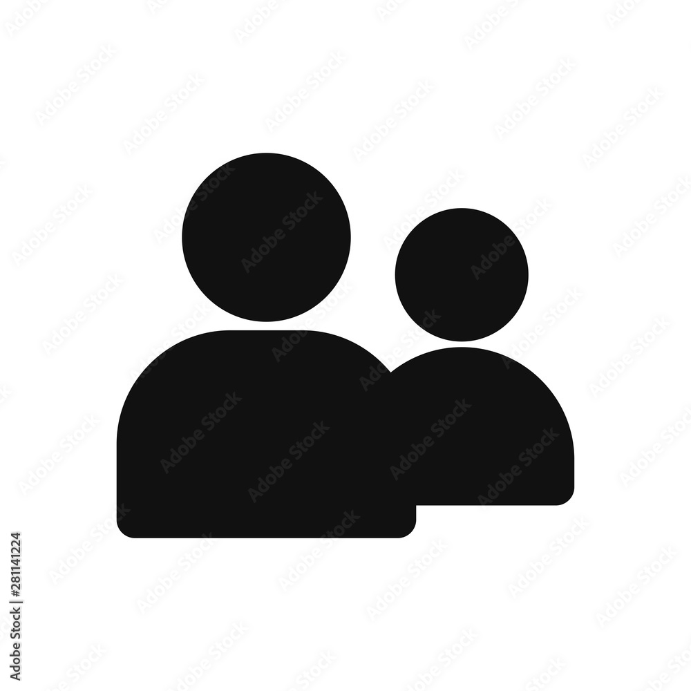 People vector icon in modern design style for web site and mobile app People vector icon in modern design style for web site and mobile app