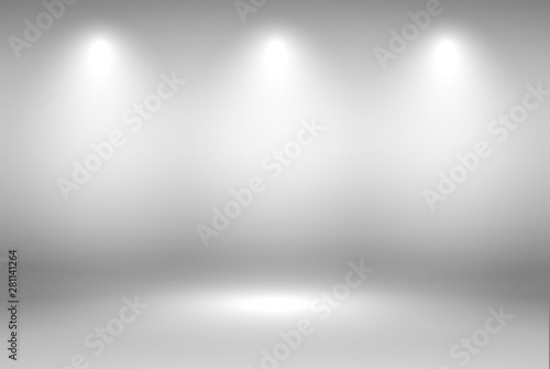 Abstract gray background. Grey gradient background blank trade show booth for designers. Background empty room with space for your text and picture. vector eps10