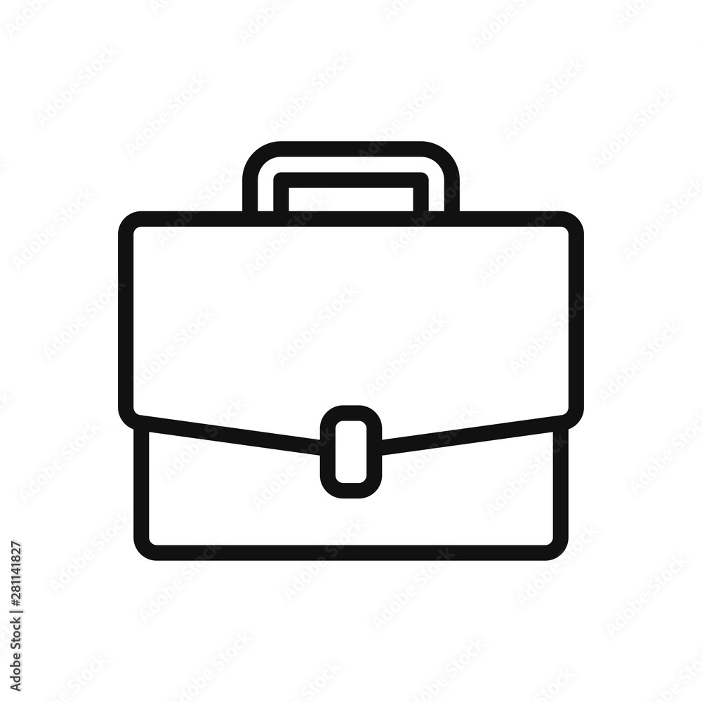 Briefcase vector icon in modern design style for web site and mobile app Briefcase vector icon in modern design style for web site and mobile app