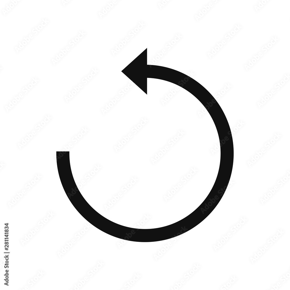 Reload vector icon in modern design style for web site and mobile app Reload vector icon in modern design style for web site and mobile app