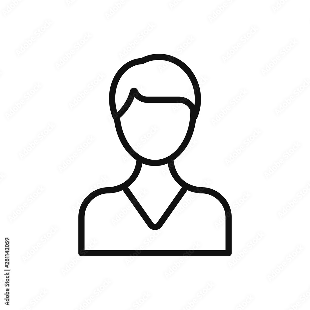 Business woman icon vector. Simple business woman sign in modern design style for web site and mobile app. EPS10