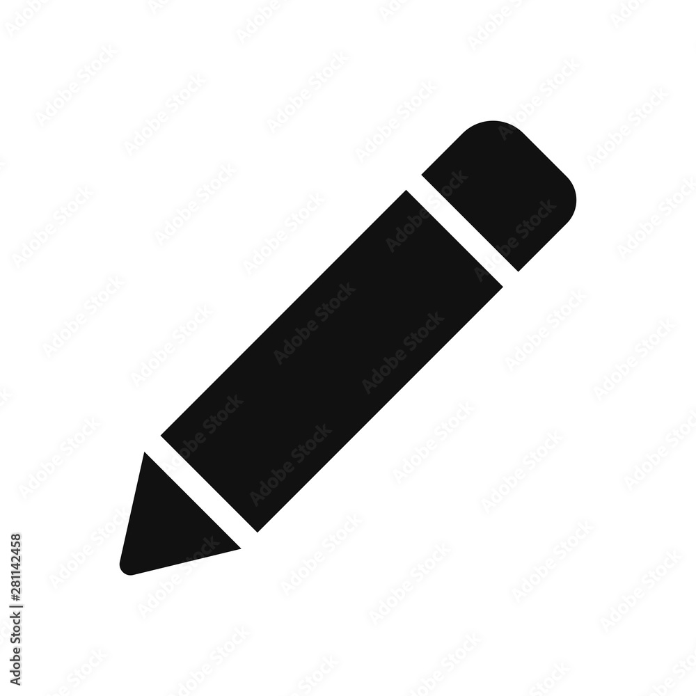 Pencil icon vector. Simple pencil sign in modern design style for web site and mobile app. EPS10 Pencil icon vector. Simple pencil sign in modern design style for web site and mobile app. EPS10