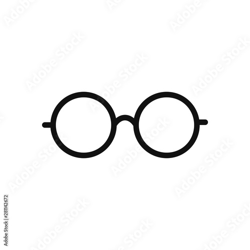 Glasses icon vector. Simple glasses sign in modern design style for web site and mobile app. EPS10