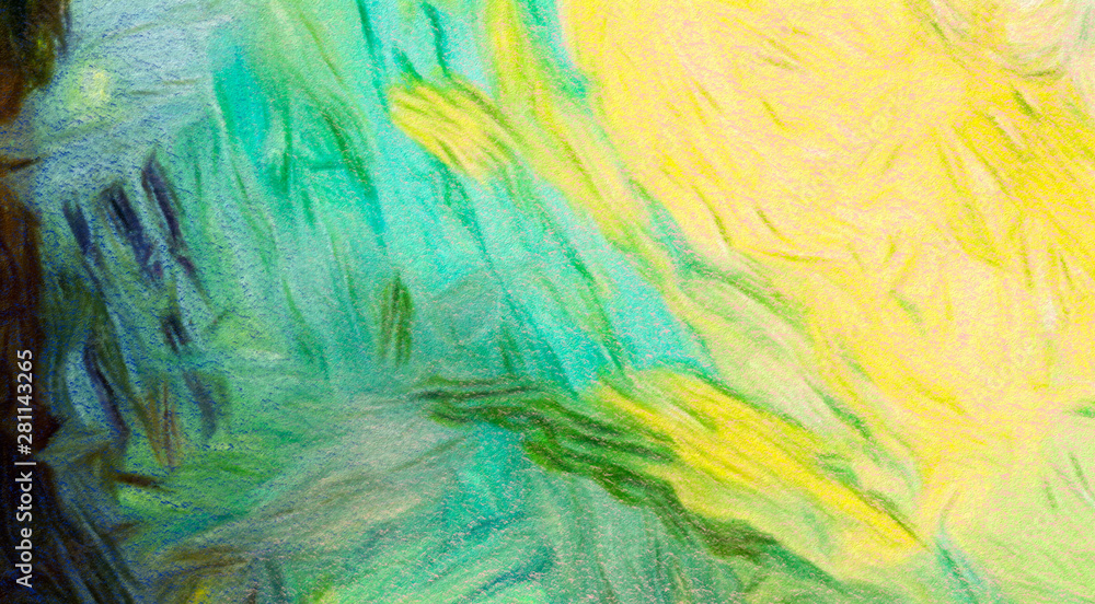 Obraz premium Abstract texture background. Digital painting in Vincent Van Gogh style artwork. Hand drawn artistic pattern. Modern art. Good for printed pictures, postcards, posters or wallpapers and textile print.