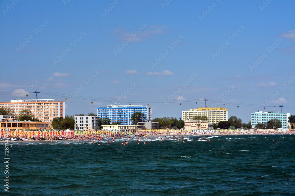 Mamaia resort seen from the black sea