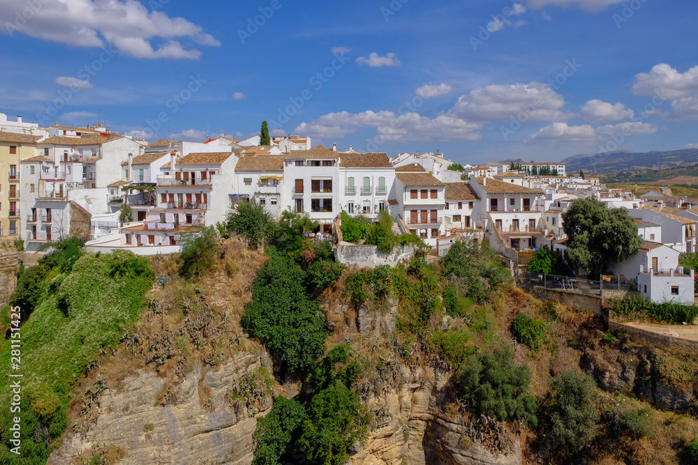 Ronda, a city with white houses in Andalusia(Andalucia), Spain