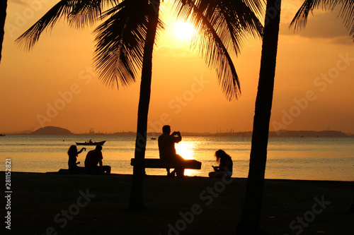 Por do Sol vista para Baia de Guanabara 