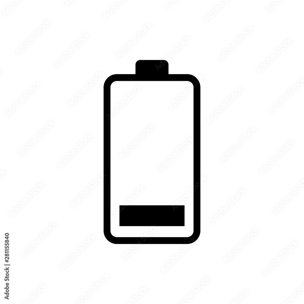 Battery icon vector design template Battery icon vector design template