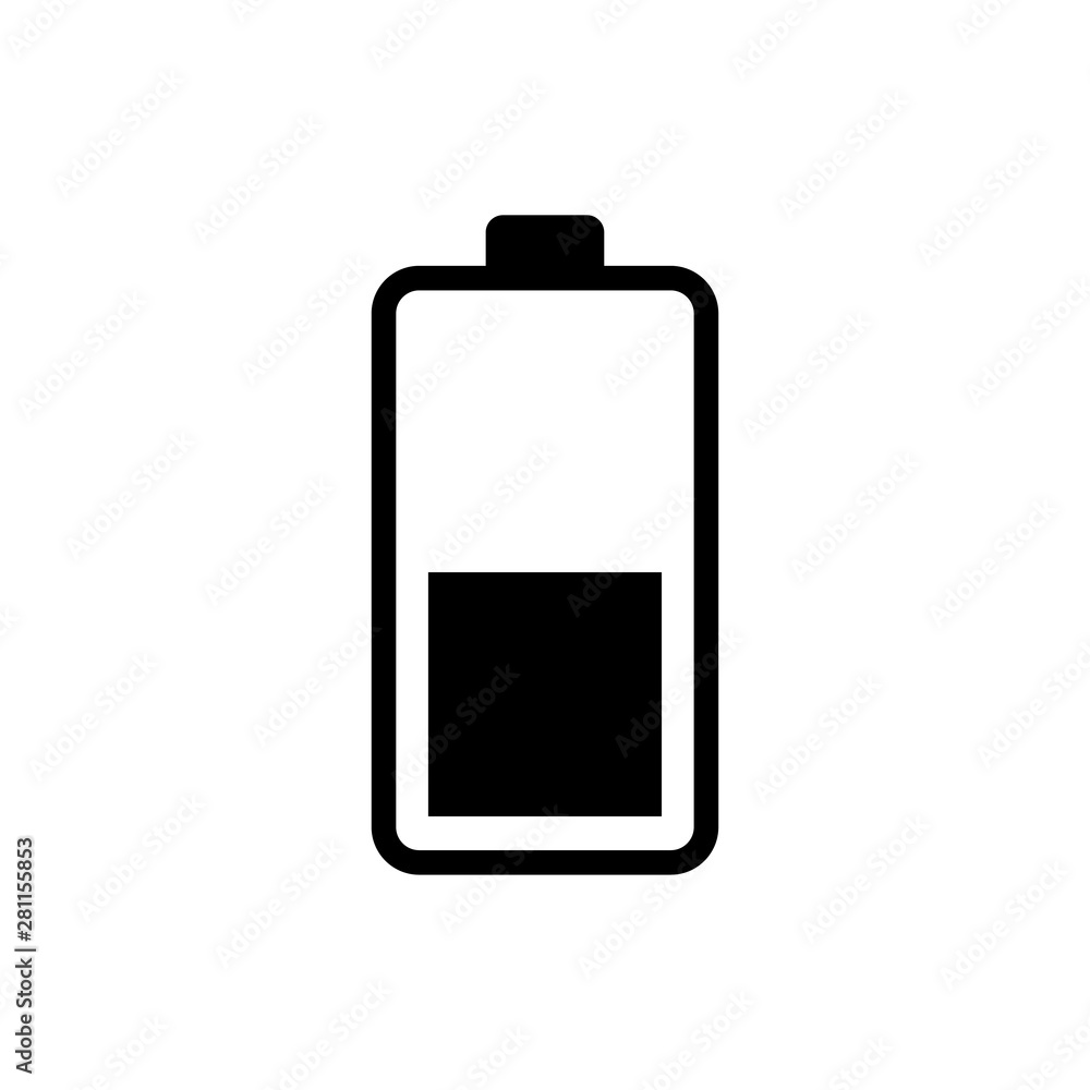 Battery icon vector design template Battery icon vector design template