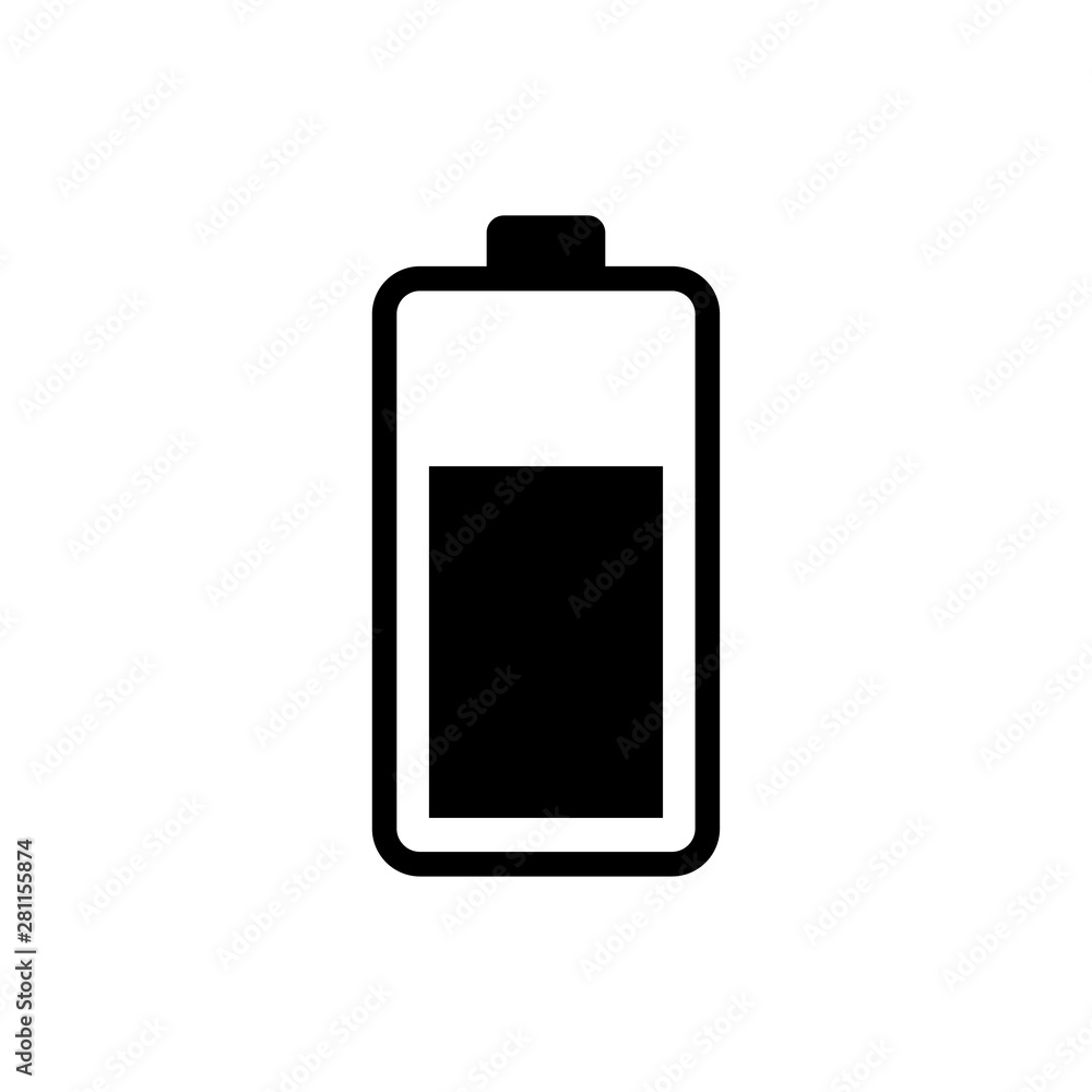 Battery icon vector design template Battery icon vector design template
