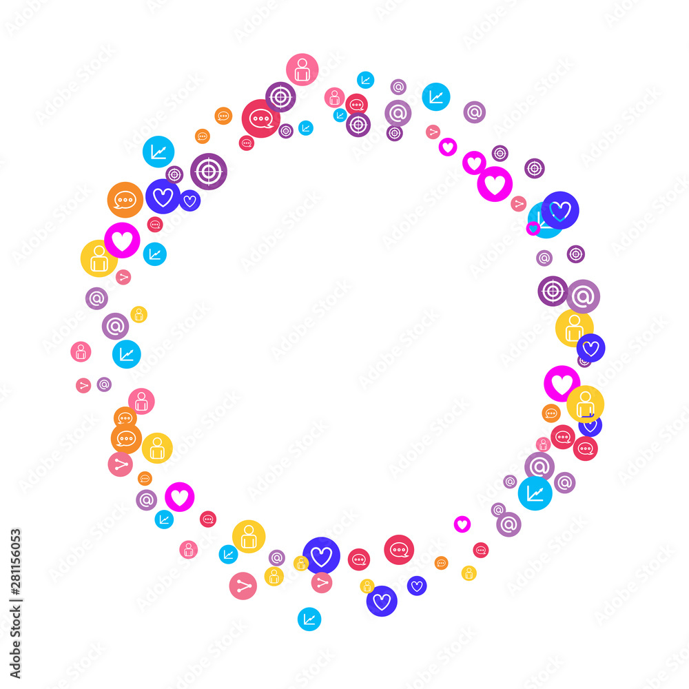 Social media marketing, Communication concept. Social media marketing, Communication concept.