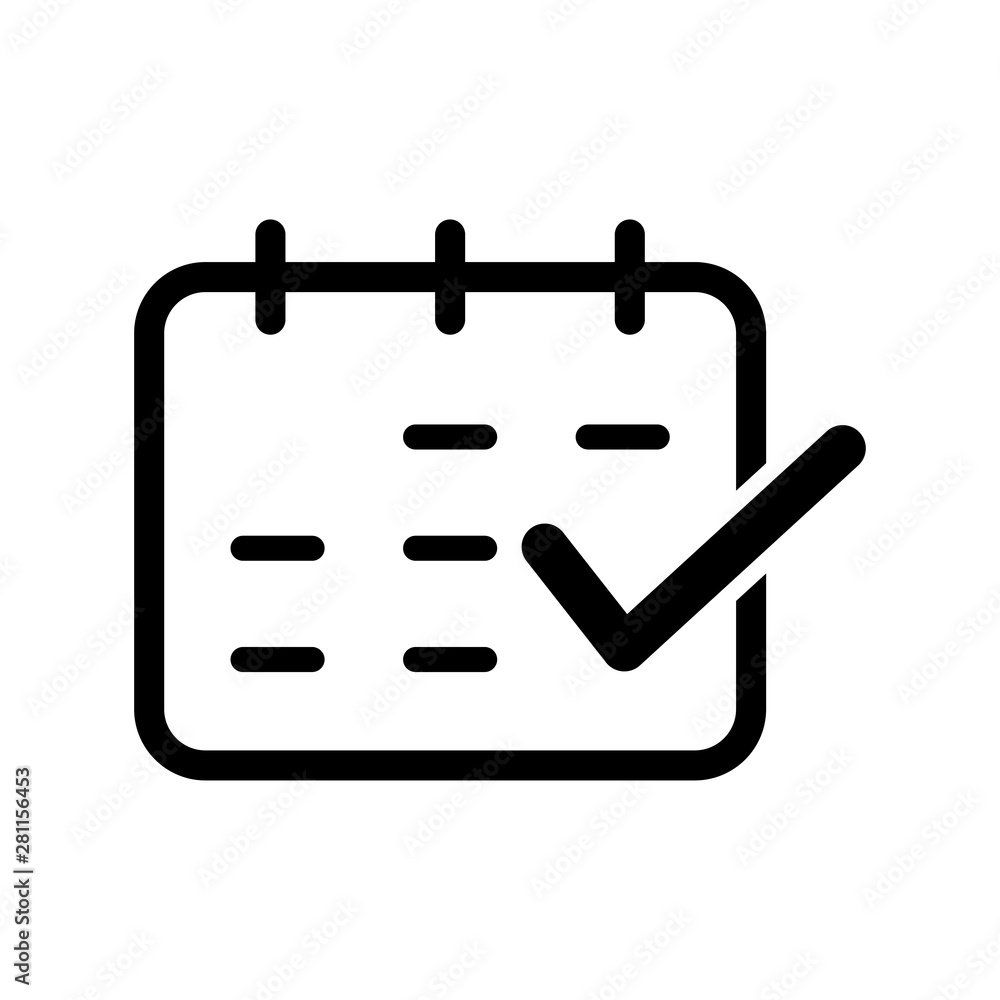 Flat calendar Icon. Calendar on the wall vector Flat calendar Icon. Calendar on the wall vector