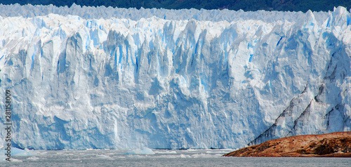 The Perito Moreno Glacier is a glacier located in the Los Glaciares National Park in the Santa Cruz province, Argentina. It is one of the most important tourist attractions in the Argentine Patagonia photo