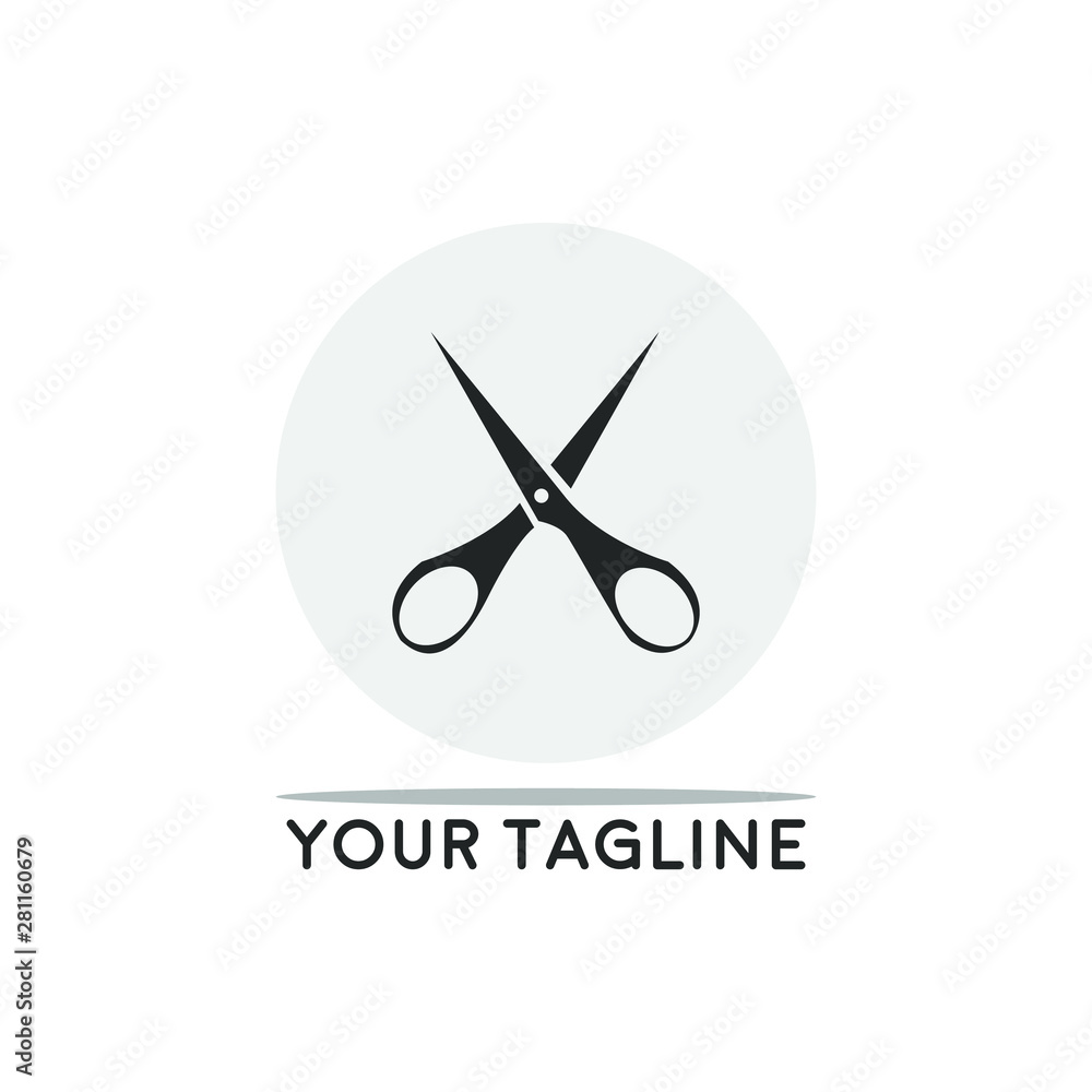 Logo for barbershop, hair salon. Black and white barbershop logotype. Barbershop sign. Vector Illustration Logo for barbershop, hair salon. Black and white barbershop logotype. Barbershop sign. Vector Illustration
