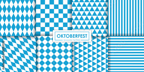 oktoberfest seamless pattern vector collection, Decorative wallpaper.