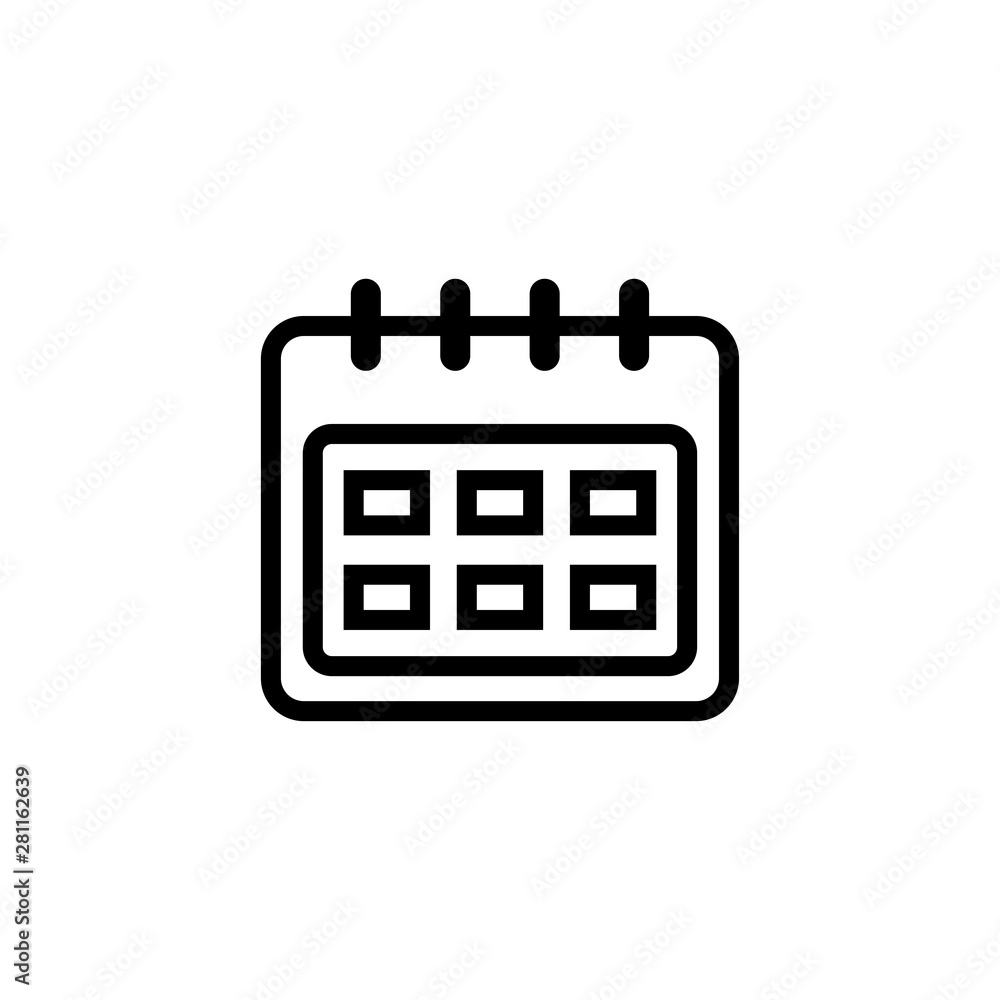 Calendar symbol icon vector illustration Calendar symbol icon vector illustration