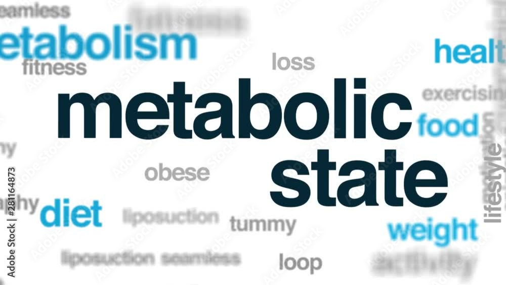 Metabolic state animated word cloud. Kinetic typography. Metabolic state animated word cloud. Kinetic typography.