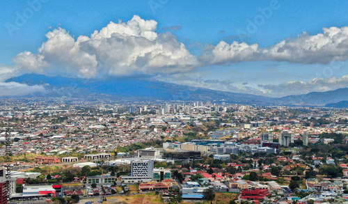 Aerial view of San Jose, Costa Rica from Escazu photo