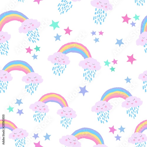 Rainbow dash clouds with faces