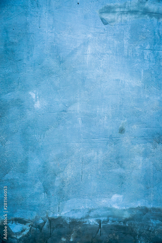 Fototapeta old cement blue wall