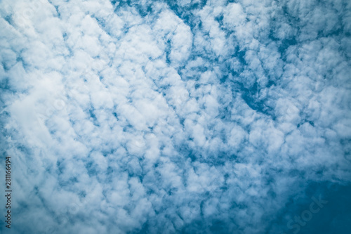 Blue sky with clouds