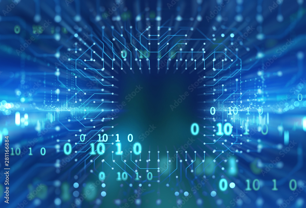 Big data futuristic visualization abstract illustration Big data futuristic visualization abstract illustration