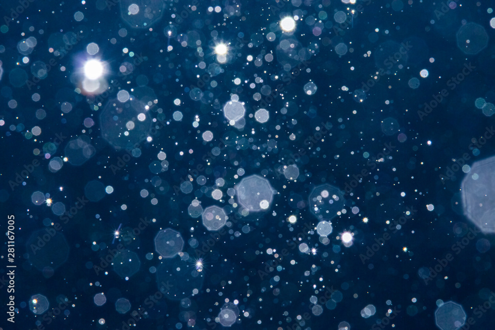 Obraz premium Abstract blur blue bokeh background