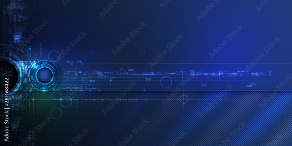 Vector Abstract futuristic eyeball on circuit board, Illustration high computer and Communication technology on blue color background. Hi-tech digital technology,global social media concept Vector Abstract futuristic eyeball on circuit board, Illustration high computer and Communication technology on blue color background. Hi-tech digital technology,global social media concept