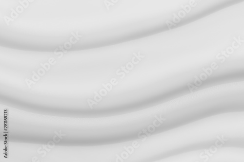 Abstract white , Gray background with clean smooth soft wave can use as wedding background and Luxurious background design.