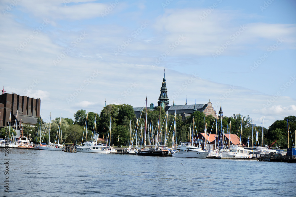 Fototapeta premium boats in the harbor