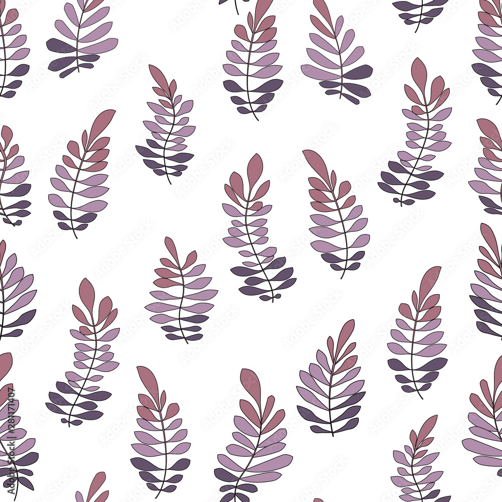 Obraz premium Texture with flowers and plants. Floral ornament. Original flowers pattern.