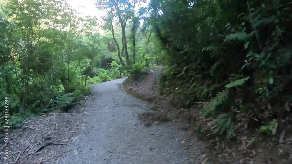 Hyperlapse of walking through trekking path