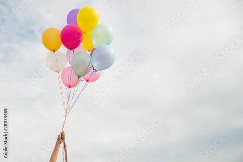 Canvas Print Let it go, Freedom hand and Release concept