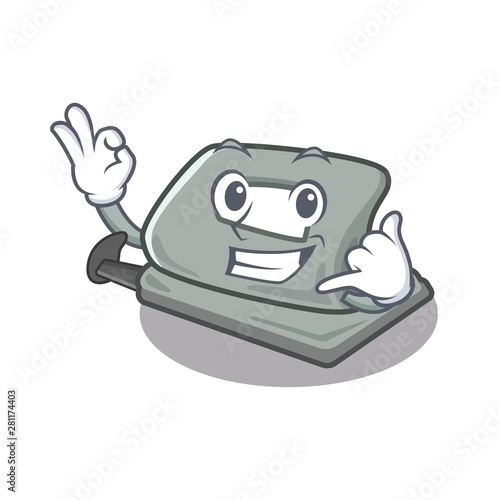 Call me hole puncher in the cartoon shape