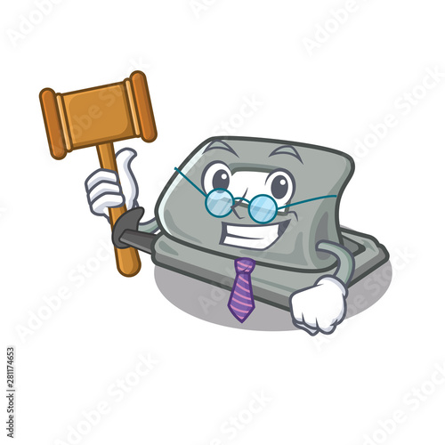 Judge hole puncher in the cartoon shape