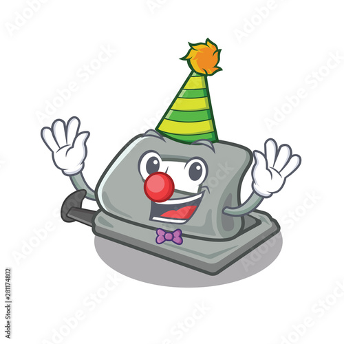 Clown hole puncher in the cartoon shape