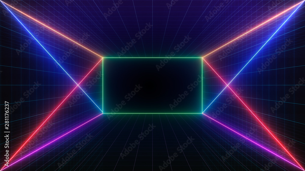 Retro Sci-Fi Background Futuristic landscape of the 80`s. Digital Cyber Surface. Suitable for design in the style of the 1980`s Retro Sci-Fi Background Futuristic landscape of the 80`s. Digital Cyber Surface. Suitable for design in the style of the 1980`s