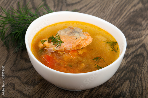 Salmon soup