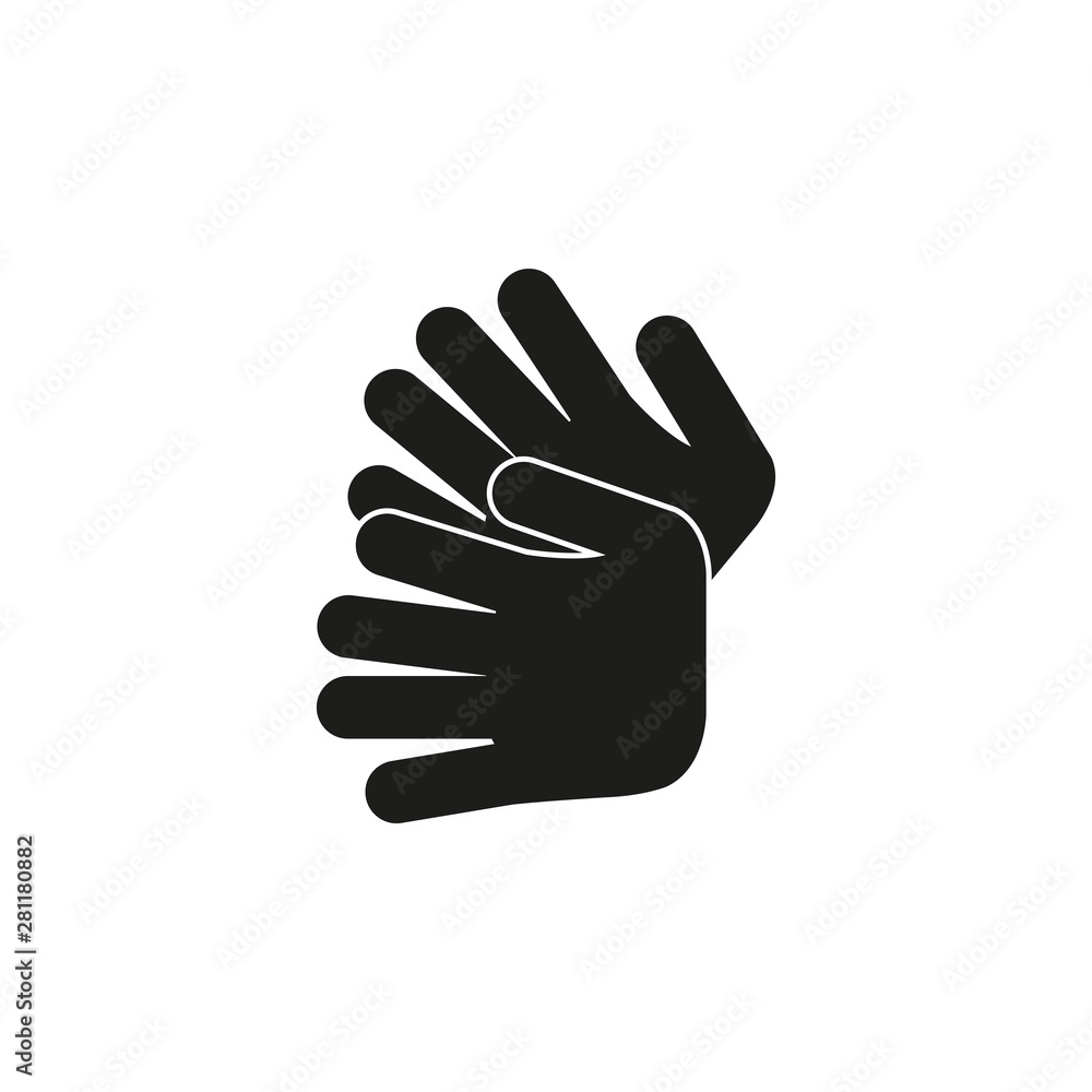Sign language icon. Vector illustration Sign language icon. Vector illustration