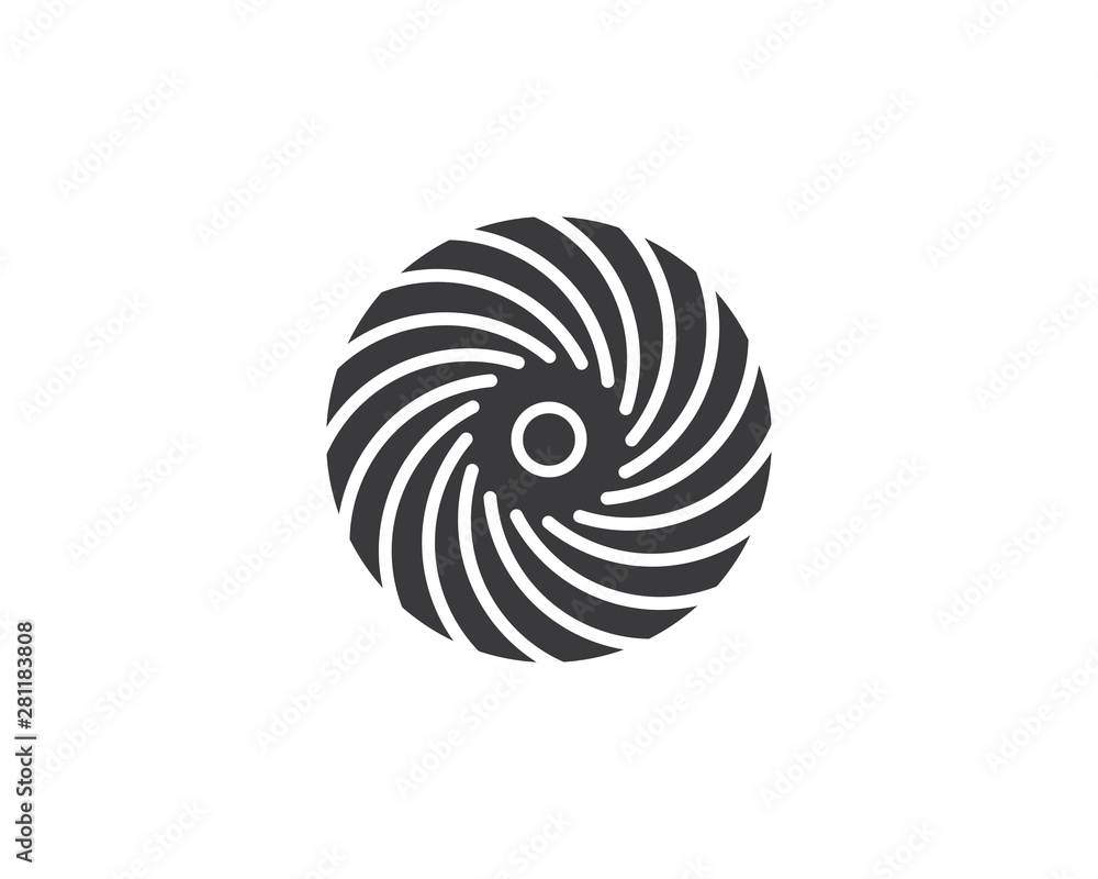vortex logo icon wave and spiral vector vortex logo icon wave and spiral vector
