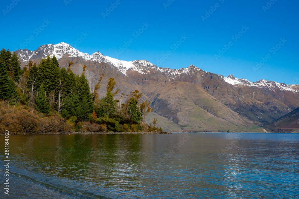 Southern Alps peaks reflected in a beautiful Glacial lake
