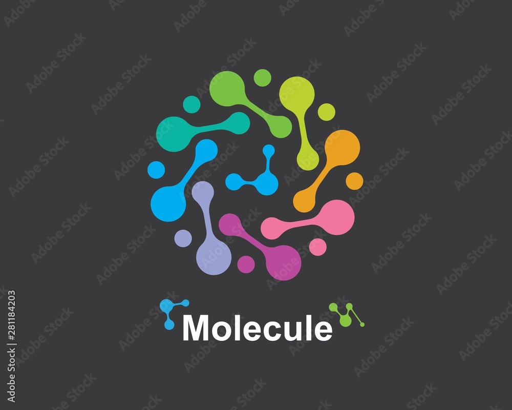 molecule logo vector illustration design molecule logo vector illustration design