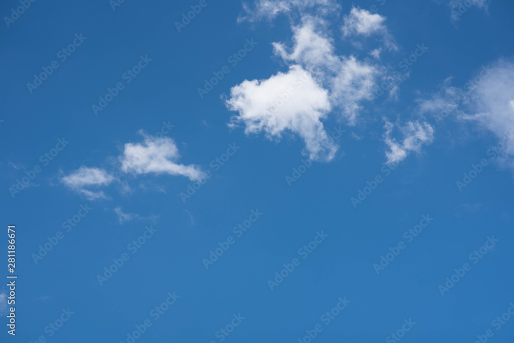 Blue clouds sky, Natural backgrounds.