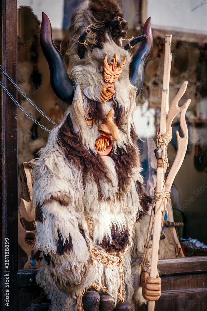 Traditional bulgarian folklore costum of Kuker. 