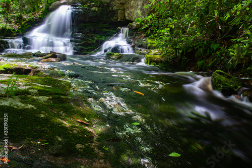 Fototapeta Naklejka Na Ścianę i Meble -  Appalachian Mountain Waterfalls - Long Exposure Waterfall Photography