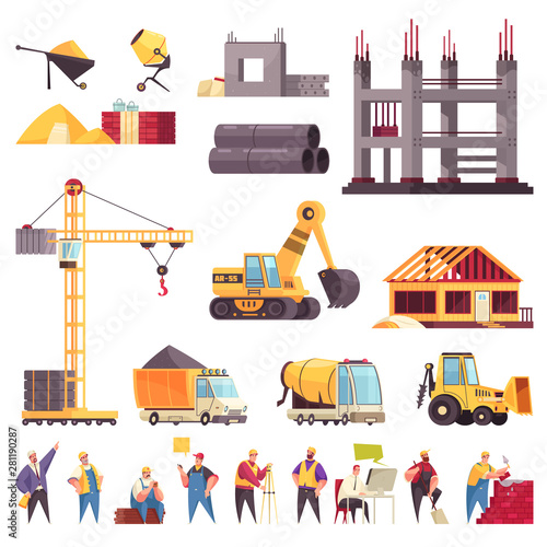 Construction Flat Set