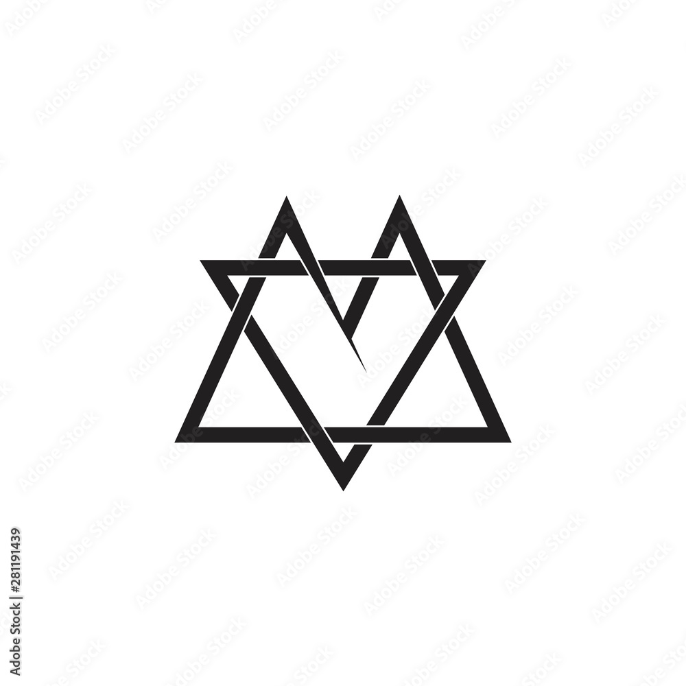 letter mv triangle linked line logo vector letter mv triangle linked line logo vector