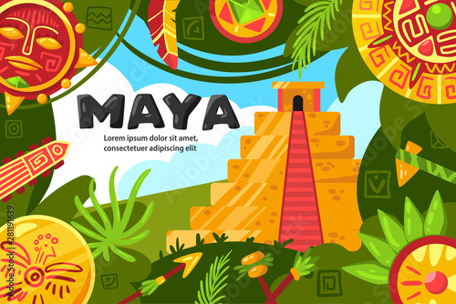Maya World Horizontal Poster