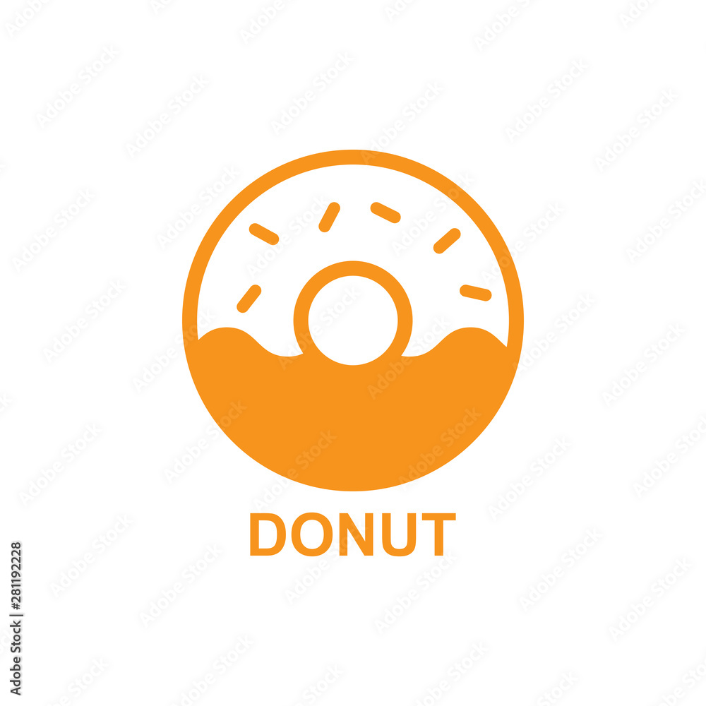 donut icon isolated vector donut icon isolated vector
