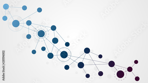 Abstract geometric connect lines and dots.Simple technology graphic background.Illustration Vector design Network and Connection concept.